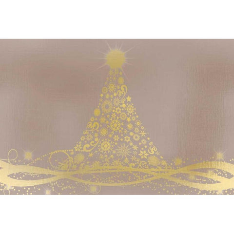 Christmas Light Black Modern Wood Framed Art Print with Double Matting by Allen, Kimberly