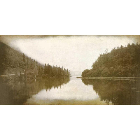 Reflection Black Modern Wood Framed Art Print with Double Matting by Allen, Kimberly