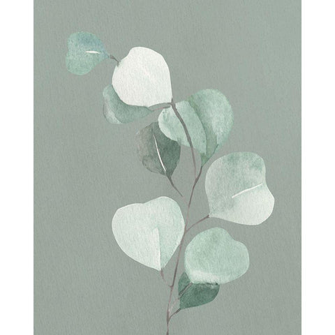 Soft Greens 2 White Modern Wood Framed Art Print by Allen, Kimberly