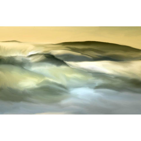 Over The Hills White Modern Wood Framed Art Print by Allen, Kimberly