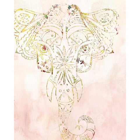 Mandala Wild 1 Gold Ornate Wood Framed Art Print with Double Matting by Allen, Kimberly