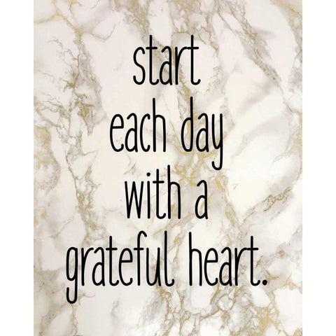Start Each Day White Modern Wood Framed Art Print by Allen, Kimberly