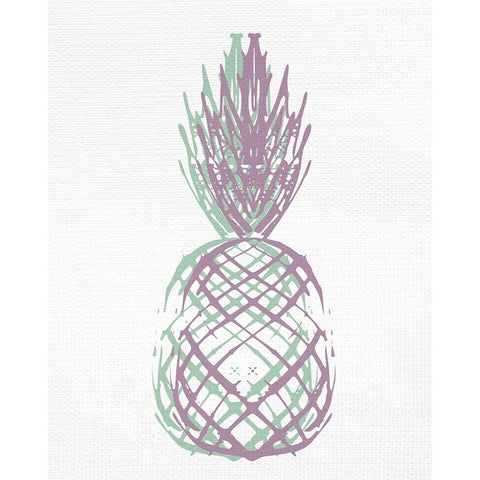 Pineapple Layers 1 Gold Ornate Wood Framed Art Print with Double Matting by Allen, Kimberly