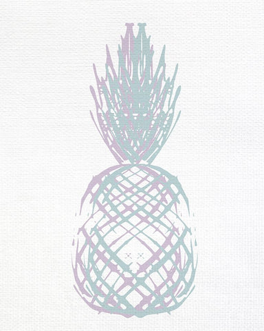 Pineapple Layers 2 Black Ornate Wood Framed Art Print with Double Matting by Allen, Kimberly
