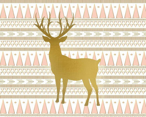 Oh Deer A Black Ornate Wood Framed Art Print with Double Matting by Allen, Kimberly