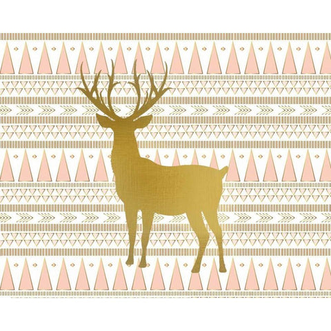 Oh Deer A Black Modern Wood Framed Art Print by Allen, Kimberly