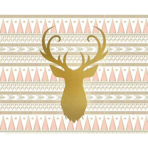Oh Deer B Black Modern Wood Framed Art Print by Allen, Kimberly