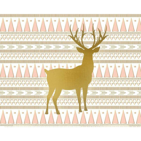 Oh Deer C Black Modern Wood Framed Art Print by Allen, Kimberly