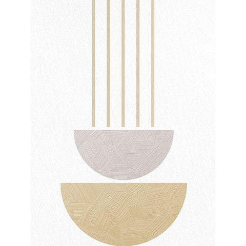 Textured Mid 1 White Modern Wood Framed Art Print by Allen, Kimberly
