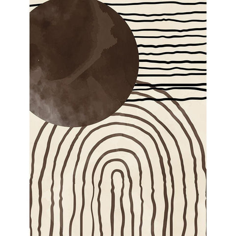 Brown Black Textured Black Modern Wood Framed Art Print by Allen, Kimberly