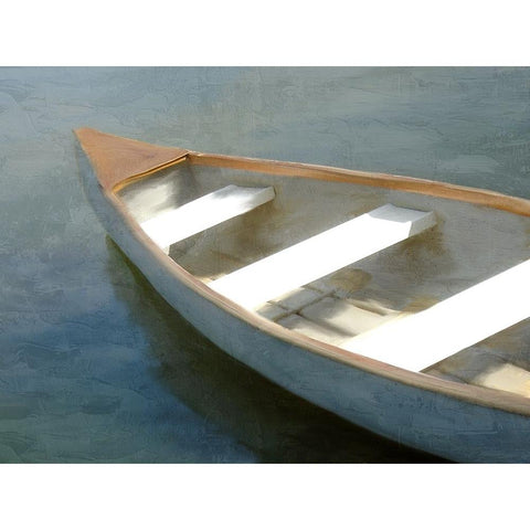Canoe Time Gold Ornate Wood Framed Art Print with Double Matting by Allen, Kimberly
