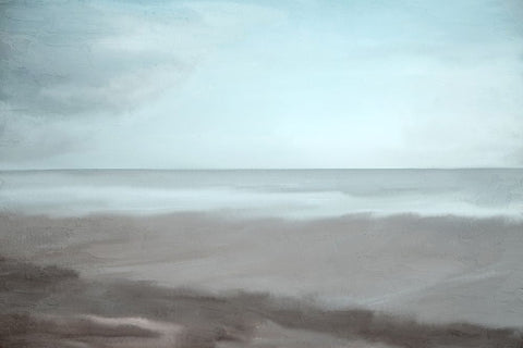 Tides Out White Modern Wood Framed Art Print with Double Matting by Allen, Kimberly