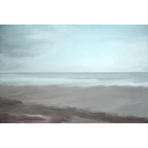 Tides Out Black Modern Wood Framed Art Print with Double Matting by Allen, Kimberly
