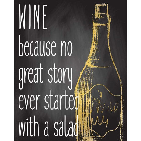 Wine Story White Modern Wood Framed Art Print by Allen, Kimberly