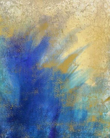 Burst of Color 2 White Modern Wood Framed Art Print with Double Matting by Allen, Kimberly