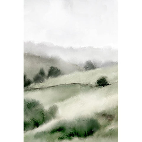 Hillside Black Modern Wood Framed Art Print by Allen, Kimberly