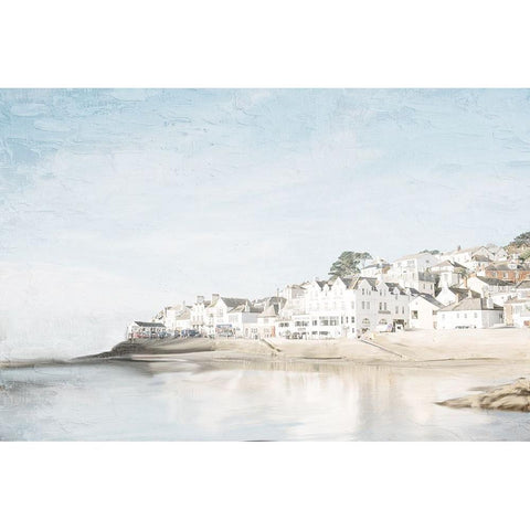 Edge Of The Water White Modern Wood Framed Art Print by Allen, Kimberly