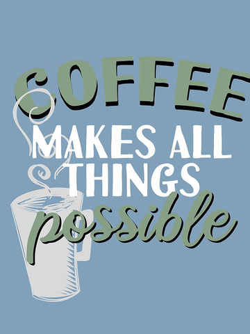 Coffee Coffee 2 Black Ornate Wood Framed Art Print with Double Matting by Allen, Kimberly