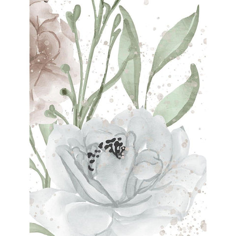 Floral Bloom Panel 2 Black Modern Wood Framed Art Print by Allen, Kimberly