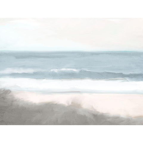 At the Sea White Modern Wood Framed Art Print by Allen, Kimberly