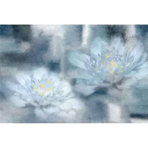 In the Blue Black Modern Wood Framed Art Print by Allen, Kimberly