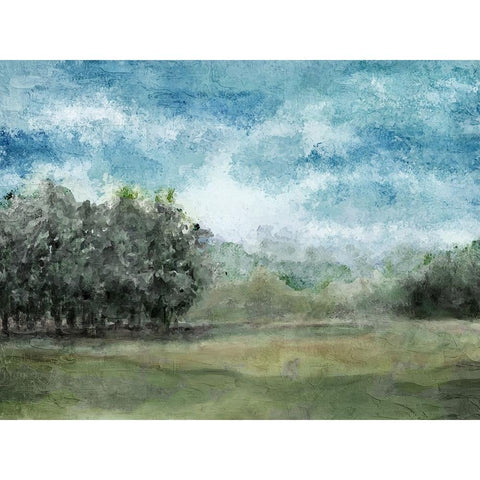 Countryside 1 Black Modern Wood Framed Art Print with Double Matting by Allen, Kimberly
