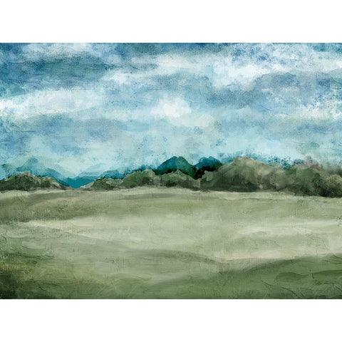 Countryside 2 White Modern Wood Framed Art Print by Allen, Kimberly