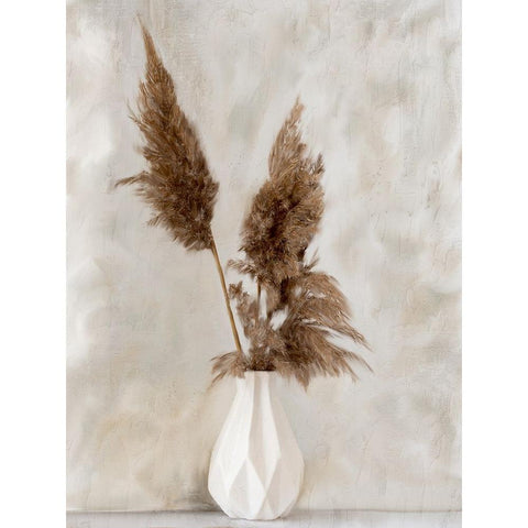 Pampass Vase White Modern Wood Framed Art Print by Allen, Kimberly