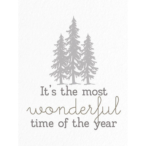 Most Wonderful Time White Modern Wood Framed Art Print by Allen, Kimberly