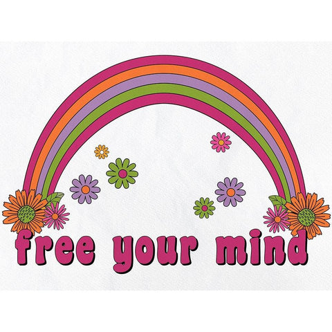 Free your Mind Gold Ornate Wood Framed Art Print with Double Matting by Allen, Kimberly