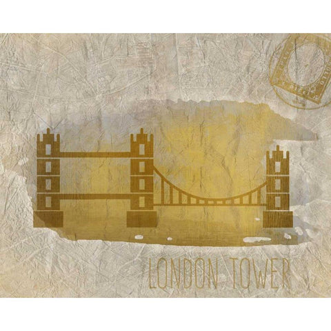 A Day in London A Black Modern Wood Framed Art Print with Double Matting by Allen, Kimberly