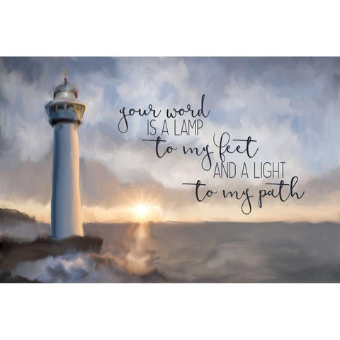 Your Word V2 Black Modern Wood Framed Art Print with Double Matting by Allen, Kimberly