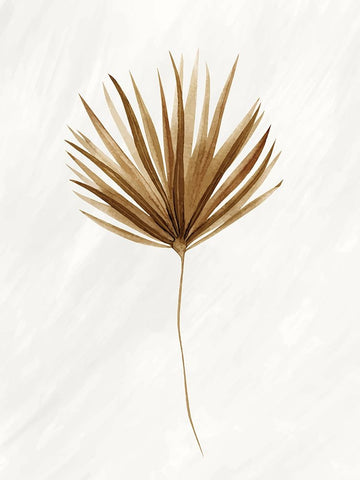 Palmetto 2 White Modern Wood Framed Art Print with Double Matting by Allen, Kimberly