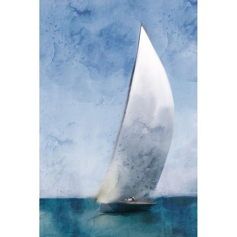 Out To Sail Black Modern Wood Framed Art Print with Double Matting by Allen, Kimberly