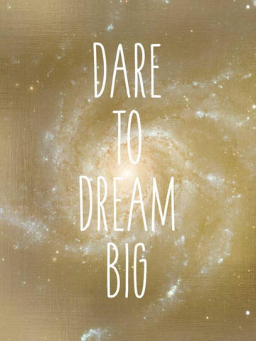 Dare to Dream Black Ornate Wood Framed Art Print with Double Matting by Allen, Kimberly