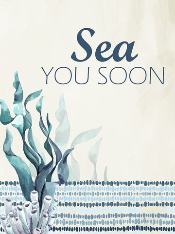 Sea You Black Modern Wood Framed Art Print by Allen, Kimberly