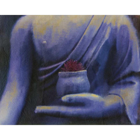 Serenity Gold Ornate Wood Framed Art Print with Double Matting by Allen, Kimberly