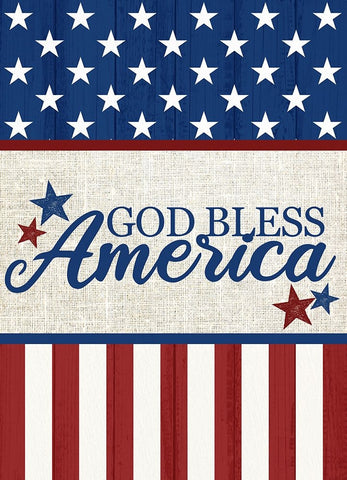 God Bless Black Ornate Wood Framed Art Print with Double Matting by Allen, Kimberly