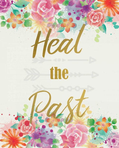 Heal The Past Black Ornate Wood Framed Art Print with Double Matting by Allen, Kimberly