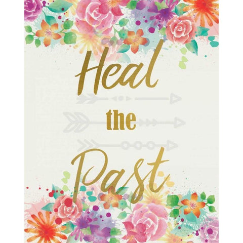 Heal The Past Black Modern Wood Framed Art Print with Double Matting by Allen, Kimberly