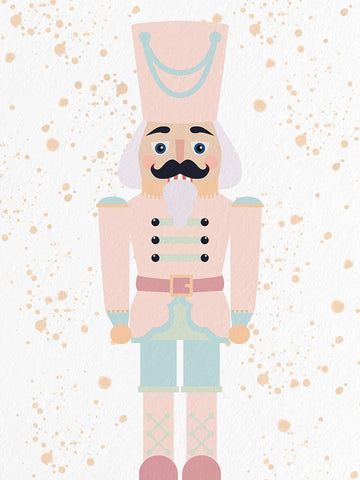 Pastel Nutcracker 2 Black Modern Wood Framed Art Print by Allen, Kimberly