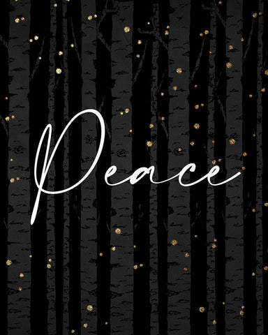 Peace Hope 1 White Modern Wood Framed Art Print with Double Matting by Allen, Kimberly
