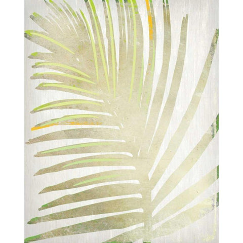 Tropical Palms 1 Black Modern Wood Framed Art Print with Double Matting by Allen, Kimberly