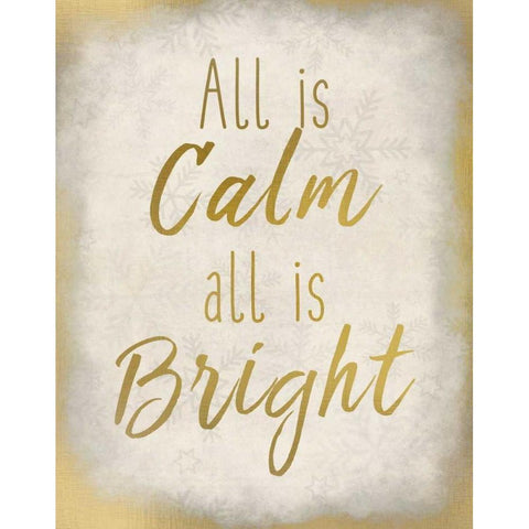 All Is Calm Black Modern Wood Framed Art Print by Allen, Kimberly