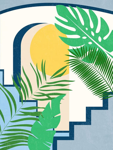 Beach House Black Modern Wood Framed Art Print by Allen, Kimberly