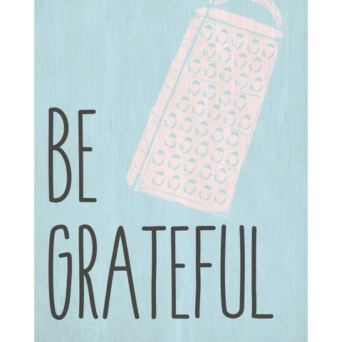 Be Grateful White Modern Wood Framed Art Print by Allen, Kimberly