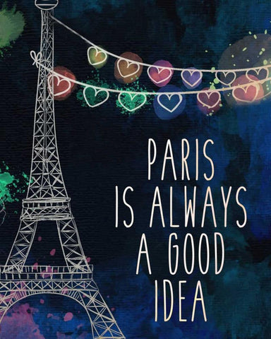 Paris is Always White Modern Wood Framed Art Print with Double Matting by Allen, Kimberly