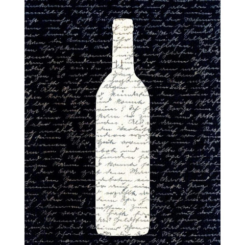 Wine on Black 2 White Modern Wood Framed Art Print by Allen, Kimberly