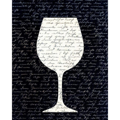 Wine on Black 3 White Modern Wood Framed Art Print by Allen, Kimberly