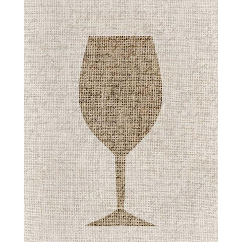 Linen Wine 1 White Modern Wood Framed Art Print by Allen, Kimberly